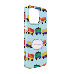 Trains iPhone Case - Plastic - iPhone 13 Pro (Personalized)