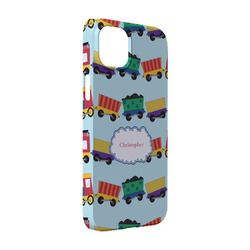 Trains iPhone Case - Plastic - iPhone 14 (Personalized)