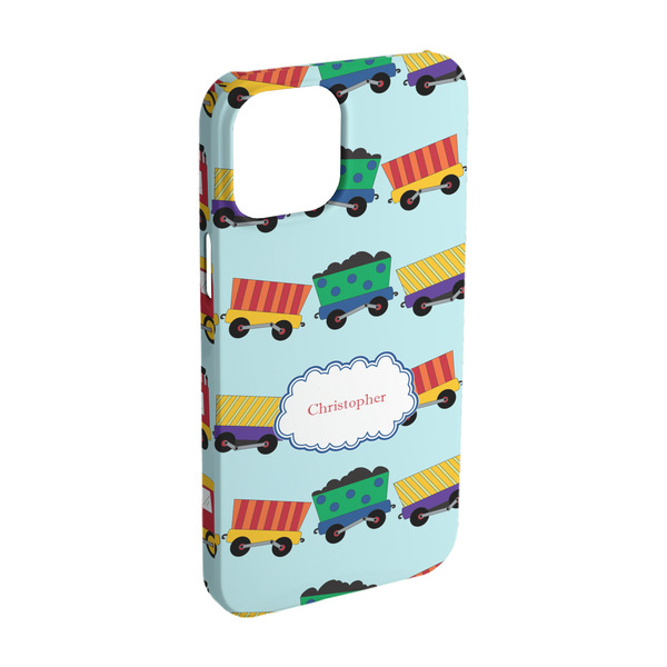 Custom Trains iPhone Case - Plastic - iPhone 15 (Personalized)