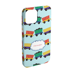 Trains iPhone Case - Plastic - iPhone 15 Pro (Personalized)