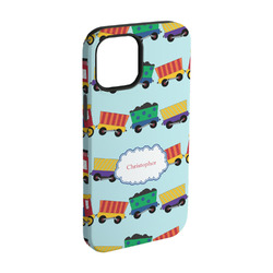 Trains iPhone Case - Rubber Lined - iPhone 15 Pro (Personalized)
