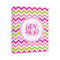 Pink & Green Chevron Canvas Print (Personalized)