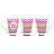 Pink & Green Chevron 12 Oz Latte Mug - Approval