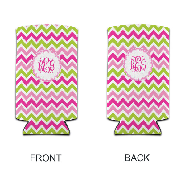 Pink & Green Chevron 12oz Tall Can Sleeve - APPROVAL
