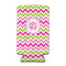 Pink & Green Chevron 12oz Tall Can Sleeve - FRONT