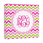 Pink & Green Chevron Canvas Print - 12x12 (Personalized)