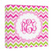 Pink & Green Chevron Canvas Print - 12x12 (Personalized)