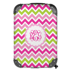 Pink & Green Chevron Kids Hard Shell Backpack (Personalized)