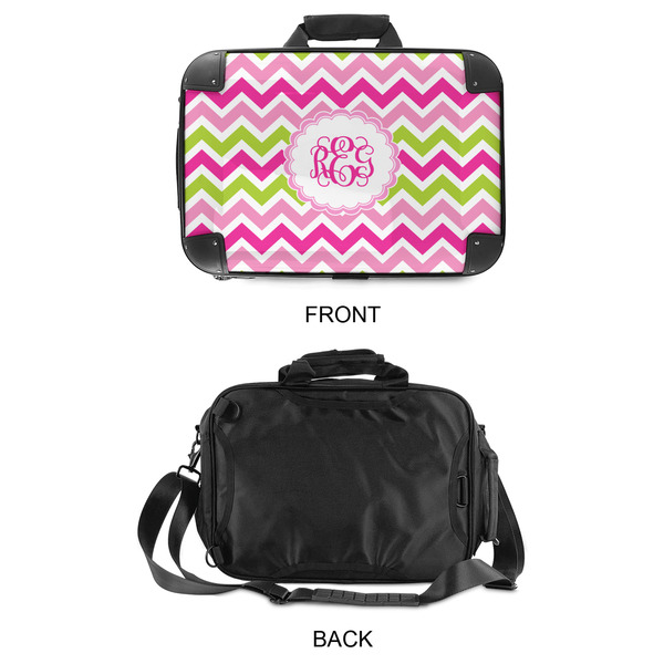 Pink & Green Chevron 15" Hard Shell Briefcase - APPROVAL