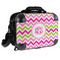 Pink & Green Chevron 15" Hard Shell Briefcase - FRONT
