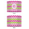 Pink & Green Chevron 16" Drum Lampshade - APPROVAL (Fabric)
