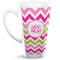 Pink & Green Chevron 16 Oz Latte Mug - Front