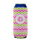 Pink & Green Chevron 16oz Can Sleeve - FRONT (on can)