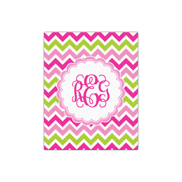 Pink & Green Chevron 16x20 - Canvas Print - Front View