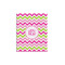 Pink & Green Chevron Poster - Multiple Sizes (Personalized)