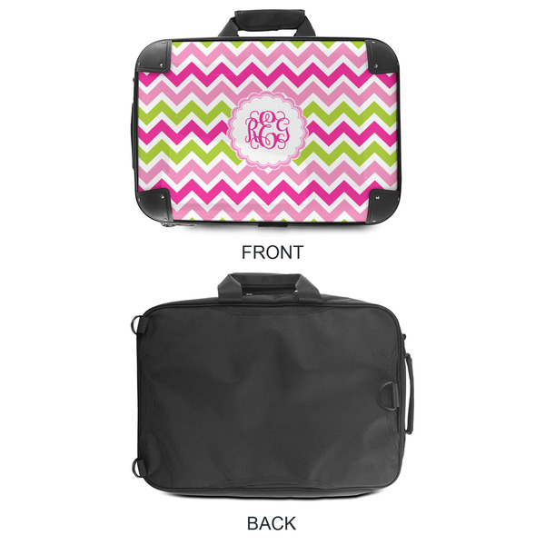 Pink & Green Chevron 18" Laptop Briefcase - APPROVAL