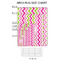 Pink & Green Chevron 2'x3' Indoor Area Rugs - Size Chart