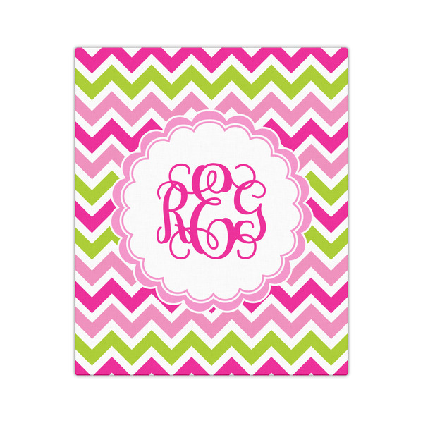 Pink & Green Chevron 20x24 - Canvas Print - Front View