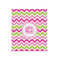 Pink & Green Chevron Poster - Matte - 20x24 (Personalized)