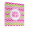 Pink & Green Chevron 3 Ring Binder - Full Wrap - 1" (Personalized)