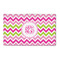 Pink & Green Chevron 3' x 5' Indoor Area Rug (Personalized)