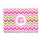 Pink & Green Chevron 4' x 6' Indoor Area Rug (Personalized)