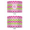 Pink & Green Chevron 8" Drum Lampshade - APPROVAL (Fabric)