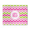Pink & Green Chevron 8' x 10' Indoor Area Rug (Personalized)