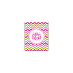 Pink & Green Chevron Canvas Print - 8x10 (Personalized)