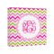Pink & Green Chevron Canvas Print - 8x8 (Personalized)