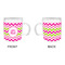 Pink & Green Chevron Acrylic Kids Mug (Personalized) - APPROVAL