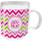 Pink & Green Chevron Dinner Set - 4 Pc (Personalized)