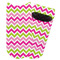 Pink & Green Chevron Adult Ankle Socks