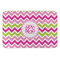 Pink & Green Chevron Anti-Fatigue Kitchen Mat (Personalized)