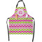 Pink & Green Chevron Apron - Flat with Props (MAIN)