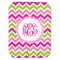 Pink & Green Chevron Baby Swaddling Blanket (Personalized)
