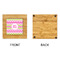Pink & Green Chevron Bamboo Trivet with 6" Tile - APPROVAL