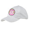 Pink & Green Chevron Baseball Cap - White (Personalized)