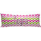 Pink & Green Chevron Body Pillow Case (Personalized)