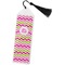 Pink & Green Chevron Book Mark w/Tassel (Personalized)