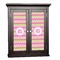 Pink & Green Chevron Cabinet Decal - Custom Size (Personalized)