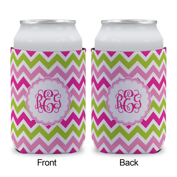 Pink & Green Chevron Can Sleeve - APPROVAL (single)