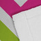 Pink & Green Chevron Close up of Fabric