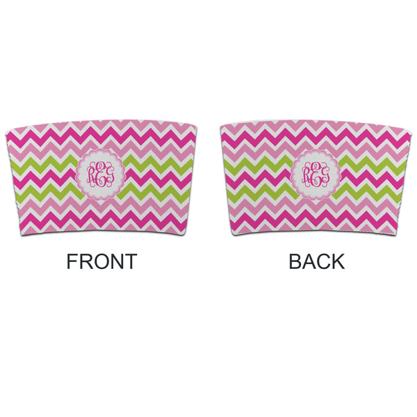 Pink & Green Chevron Coffee Cup Sleeve - APPROVAL