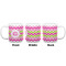 Pink & Green Chevron Coffee Mug - 20 oz - White APPROVAL
