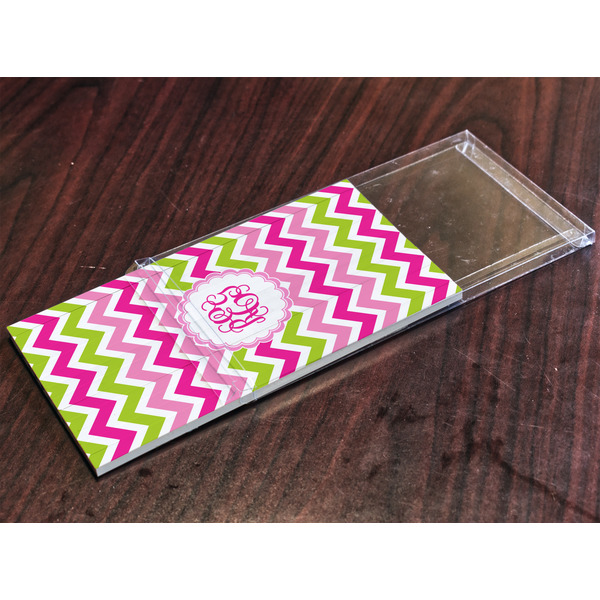 Pink & Green Chevron Colored Pencils - In Package