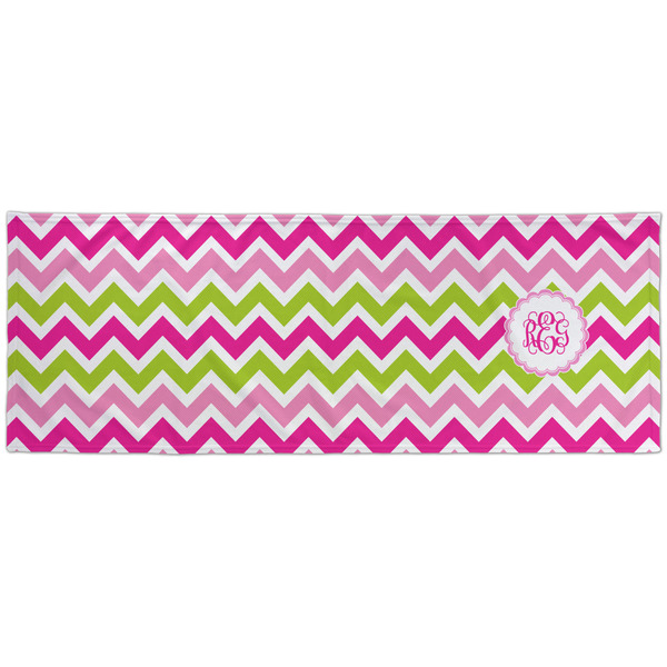 Pink & Green Chevron Cooling Towel- Approval
