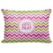 Pink & Green Chevron Decorative Baby Pillow - Apvl