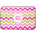 Pink & Green Chevron Dish Drying Mat (Personalized)