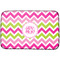 Pink & Green Chevron Dish Drying Mat (Personalized)
